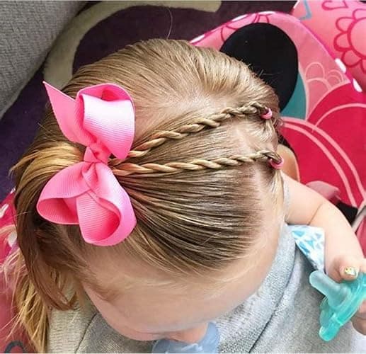 40Pcs 3 inch Hair Bows for Girls Grosgrain Ribbon Toddler Back to School Hair Accessories with Alligator Clips for Baby Girls Kids in Pairs thumbnail 6