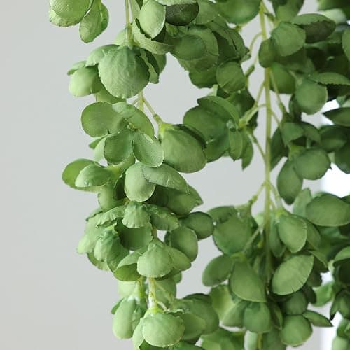 mizii 6Pcs Green Wisteria Hanging Flowers 48" Silk Wisteria Artificial Flowers Garland Vines Fake Hanging Flowers Decoration for Wedding Flower Wall Backdrop Centerpieces Party Room Decor (Green) thumbnail 4