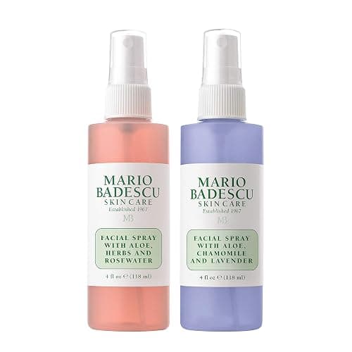 Mario Badescu Facial Spray Aloe, Rose Water and Chamomile - Lavender Duo for Face, Neck or Hair, Cooling and Hydrating Face Mist for All Skin Types, Dewy Finish - Image 1