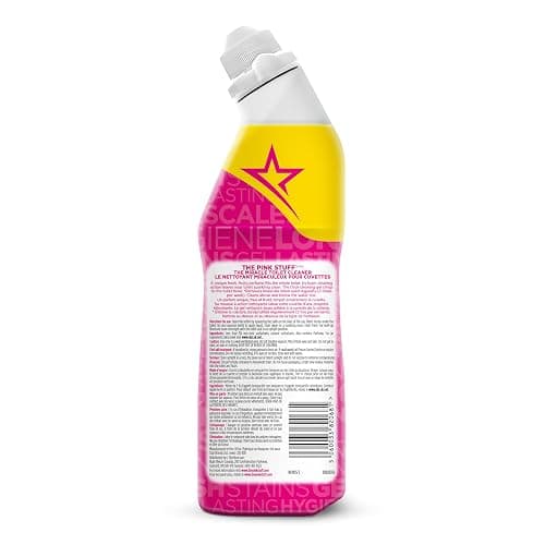 The Pink Stuff Miracle Toilet Cleaner, 750ml – Powerful Stain-Removing Gel for a Sparkling Clean Bowl – Eliminates Limescale, Tough Stains & Odors with Fresh Rhubarb Scent thumbnail 3