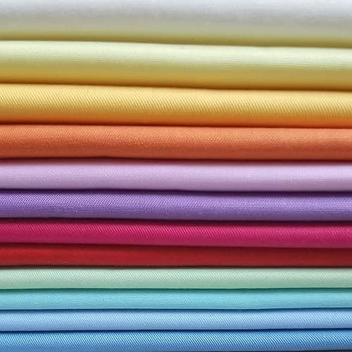 Mililanyo 16pcs 18 x 22 inches Cotton Fabric Premium Solid Precut Fabric Pure Quilting Fat Quarter Bundles Patchwork for Sewing DIY Craft thumbnail 4