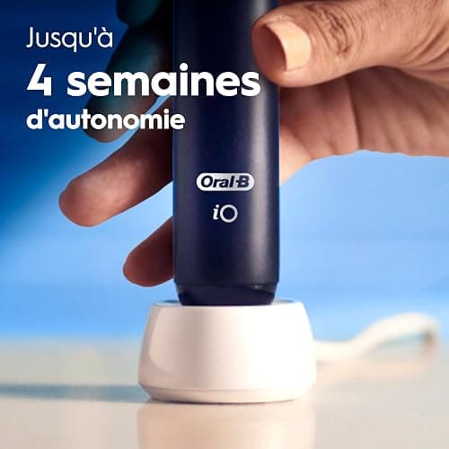 Oral-B Brosse A Dents Electrique iO 2 Noire, 3 Modes De Nettoyage, Brossage Souple Et Silencieux, Capteur De Pression, Brossette Oral B De Rechange, Chargeur, Etui De Voyage thumbnail 9