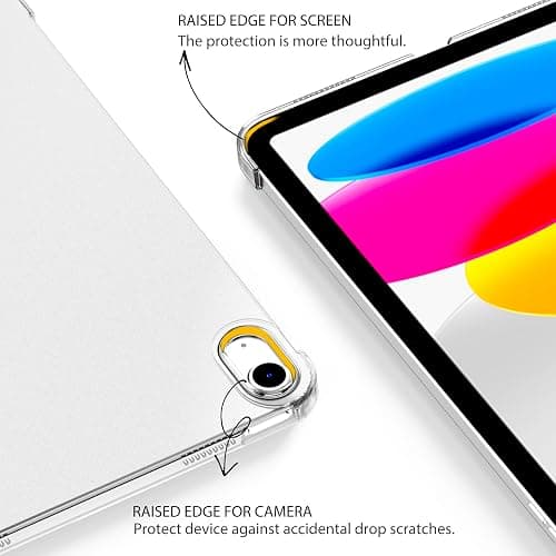 EasyAcc Coque pour iPad A16 11ème 2025 11 Pouces/iPad 10ème Génération 10,9 Pouces 2022, Ultra Fin Étui de Protection Translucide Mat avec Fonction réveil/Sommeil Automatique, Argent thumbnail 4