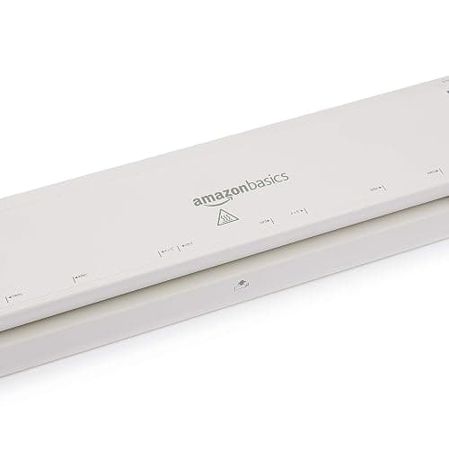 Amazon Basics 12-Inch Thermal Laminator Machine, Easy to Use for Home Office or School, 12-Inch, White thumbnail 3