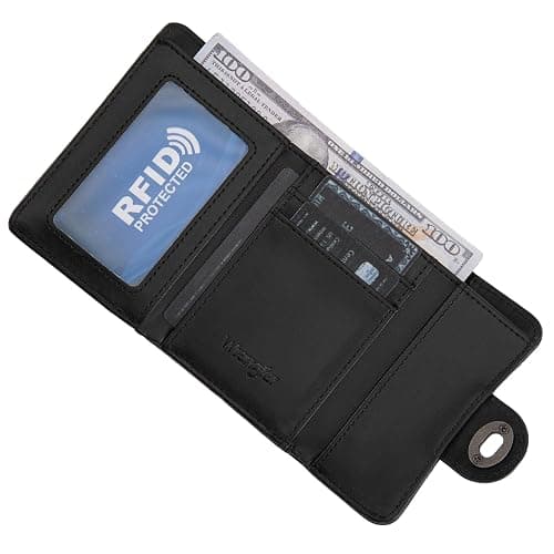 Montana West X Wrangler Black Wallet for Women Western Card Cases & Money Organizers Trifold Small Wallet with Rfid Lining Blocking and Zipper Coin Pocket thumbnail 3