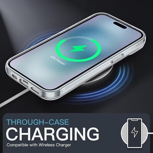 JETech Case for iPhone 15 6.1-Inch, Non-Yellowing Shockproof Phone Bumper Cover, Anti-Scratch Clear Back (Clear) thumbnail 6