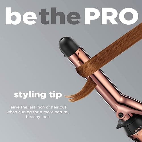 CONAIR INFINITIPRO Rose Gold Titanium 1-Inch Curling Iron, 1-inch barrel produces classic curls – for use on short, medium, and long hair thumbnail 4