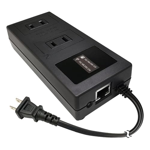 ezOutlet5-2R - Dual Outlet Internet Enabled IP & WiFi Remote Power Switch with Automatic Reboot - iOS | Android | Cloud | 2 Web Controllable AC Power Outlets - Model EZ-73a - Dual Outlet (EZ-73a) - Image 1