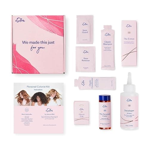 eSalon Permanent Hair Color & Hair Dye - Light Brown - Professional-Grade Ammonia-Free Personal Colorist for Up To 100% Gray Coverage on All Hair Types thumbnail 3