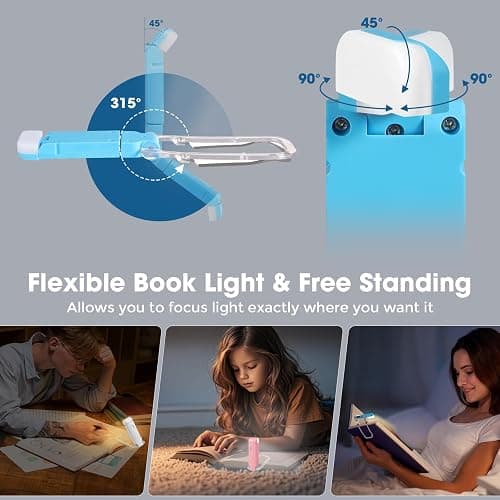 VZZNN 12 Pack Reading Light,Rechargeable Book Light for Reading in Bed,Clip-On Book Lights with 3 Color Temperature,Bulk Gifts for Book Lovers Kids Adults（Multicolor） thumbnail 5
