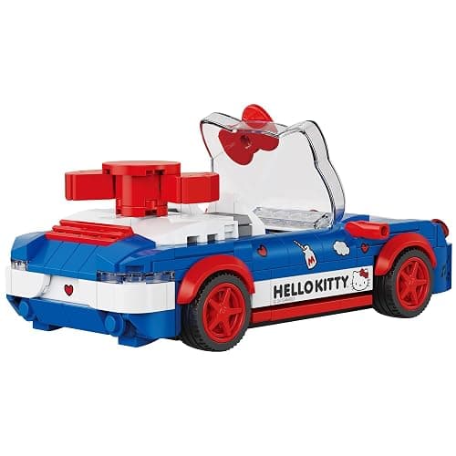Brickcraft Officially Licensed Sanrio Hello Kitty Convertible Car Building Set, 294-Piece Multicolor Brick Kit with Detailed Character Face, Sticker Sheet Included thumbnail 7