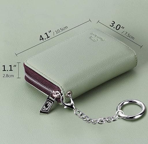 FurArt Zipper Wallet Women, RFID Blocking Credit Card Wallet, Business Card Holder, Compact Size KeyChain Wallet thumbnail 6