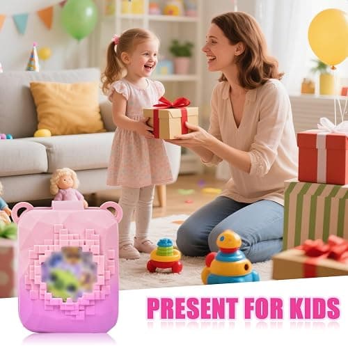 Againmore Silicone Cover Case Compatible with Bitzee Magicals Interactive Toy Digital Pet, Protective Sleeve Skin with Shoulder Strap for Virtual Electronic Pets & Accessories (Bag Only) - Pink thumbnail 8