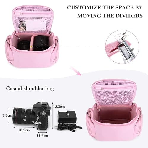 G-raphy Camera Bag Case Small Photography Bags DSLR SLR MIRRORLESS BAG with Removal Straps thumbnail 3