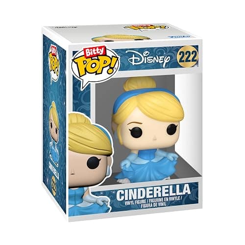Funko Bitty POP! 4 Pack: Disney Princess - Cinderella, Snow White + Mystery | Official Cartoon/Animation Merch - Tiny 0.9 inch Figures with Display Shelf - Cake Topper, Party Bag and Stocking Filler Gift thumbnail 7