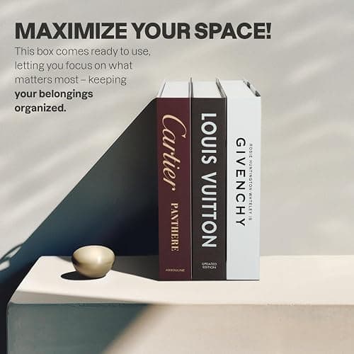 Coffee Table Decorative Books For Home Decor, Fake Books For Decoration, Aesthetic Bookshelf Decor for Living Room Office Bedroom, 3 Piece thumbnail 7