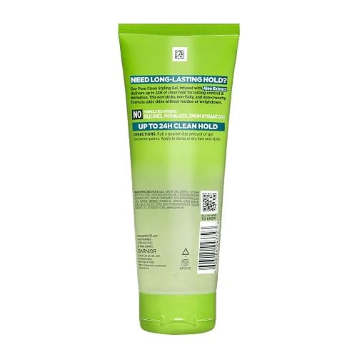 Garnier Fructis Pure Clean Styling Hair Gel, Extra Strong Hold for Up to 24HRs, Non-Flaking, Non-Sticky Formula with Aloe Extract, Made for All Hair Types, 6.8 fl oz (Packaging May Vary) thumbnail 10