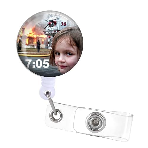 Badge Reels Retractable ID Clip Holder - DSP Dayshift Nightshift Paramedics Firemen Nurse Nursing Name Tag Card Badge Doctor Medical Work Office Alligator Clip ZJK287 - Image 1