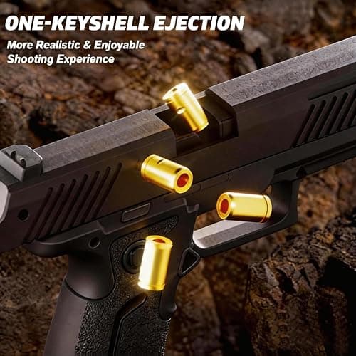 Automatic Shell Ejecting Toy Gun, Soft Bullet Toy Pistol, Educational Toy Model, Gifts for Kids, Boys and Girls (Black) thumbnail 4