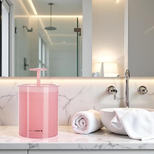 DPWOUM 1Pc Pink Face Cleanser,Facial Cleaning Tool,Shower Bath Shampoo Foam Maker Travel Household Cup Bubble Foamer,No Harm to Your Skin Facial Cleansing Washes thumbnail 5