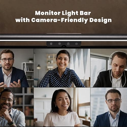 YEELIGHT Monitor Light Bar, Computer Monitor Lamp for Home Office Gaming, 250LM No Glare Eye-Care LED Screen Bar, Touch Control USB Reading Desk Lamp with Stepless Dimming for Flat & Curved Monitor thumbnail 10