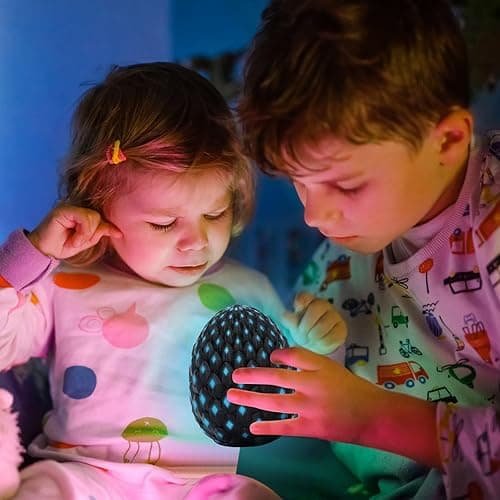 3D Printed Dragon Eggs with Dragon Inside, Glow in The Dark Articulated Animals, Crystal Dinosaur Eggs 3D Printed Surprise Toys, Home Office Decor Executive Desk Toys, Home Decor (Blue) thumbnail 3