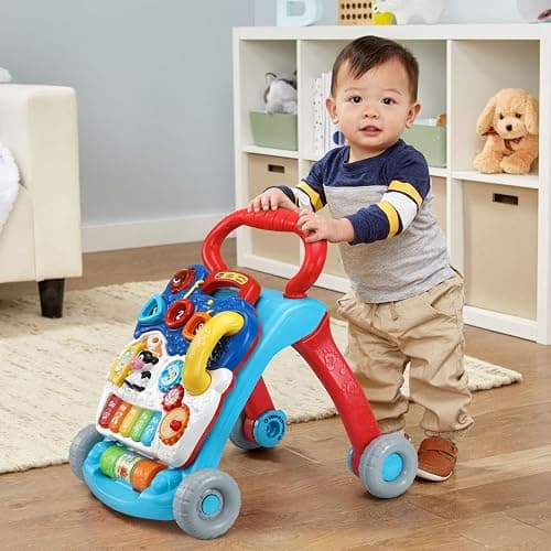 VTech Sit-to-Stand Learning Walker (Frustration Free Packaging), Blue thumbnail 2