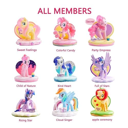 MINISO My Little Pony Sweetheart Paradise Series Blind Box Collectible Figure, Cute Display Model for Room Decor & Birthday Gifts, Random Design(Single Box) thumbnail 3