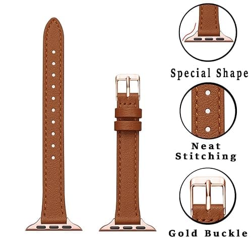 Bundle of the Metal and Leather Apple Watch Replacement Band thumbnail 4