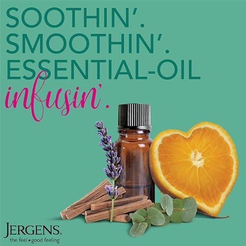 Jergens Sandalwood Hand & Body Lotion For Dry Skin, 7 fl oz | Essential Oils, Body Butter Formula, Softens Rough Areas, Soothes Discomfort, For Women & Men thumbnail 8