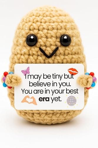 Handcrafted Crochet Fan Girl Plush Figure, Small Decorative Plush, Music Theme, Desk Decoration, Teen Gift Stocking Stuffer Christmas Emotional Support Ages 14+ - Image 1