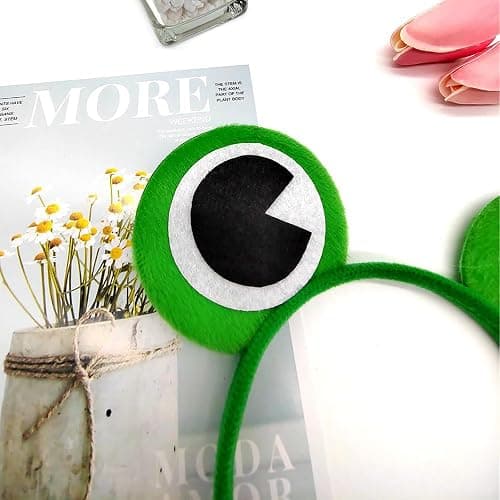Soochat Frog Headband Cute Frog Eye Head Band Hair Band for Halloween Dress-Up Party Supplies Christmas Decorations thumbnail 5