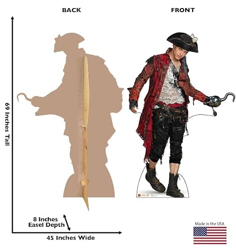 Cardboard People Harry Hook Life Size Cardboard Cutout Standup - Disney Descendants 2 thumbnail 2