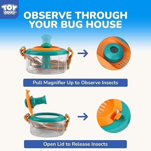 TOY Life Bug Catcher for Kids Outdoor Toys with Butterfly Net, Kids Binoculars, Magnifying Glass, Bug Habitat with Magnified Viewer & Bug Toys Tweezers, Insects Bug Catching Kit Outdoor Explorer Kit thumbnail 4