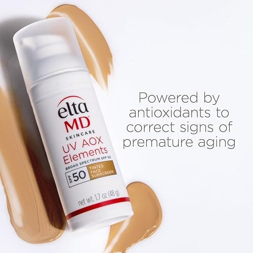 EltaMD UV AOX Elements Tinted Mineral Face Sunscreen Lotion, Tinted Moisturizer for Face SPF 50 with Antioxidants, For Dry Sensitive Skin 1.7 oz Pump thumbnail 9
