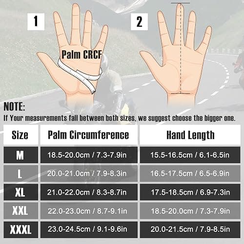 COFIT Motorcycle Gloves Breathable, Touchscreen Motorbike Gloves Anti-Slip with Good Grip Hard Knuckles Protection for Men Women Motocross, BMX ATV MTB Cycling, Road Racing thumbnail 5