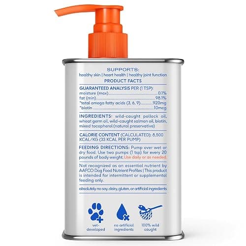 Native Pet Omega 3 Fish Oil for Dogs & Cats – Wild Alaskan Salmon Oil for Dogs Skin and Coat, Supports Joints, Heart & Shedding – Fast-Absorbing Omega 3 6 9 Liquid Supplement – 8oz thumbnail 9