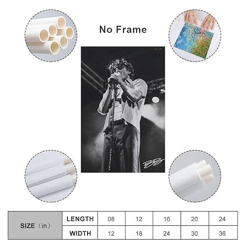 CZNBYYDSJH Benson Boone Poster Vintage Music Singer Canvas Wall Art Aesthetic Decorative Painting Living Room，Cafes, Restaurants And Hotelsstyle 12x18inch(30x45cm) thumbnail 2