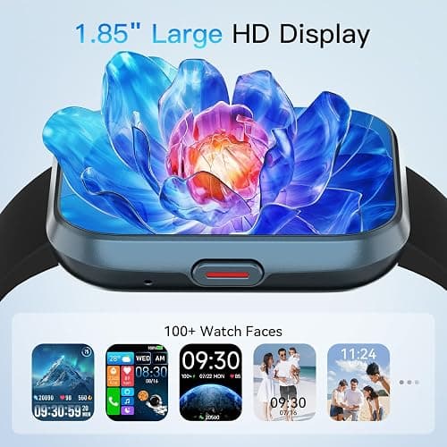 Smart Watch for Men Women (Answer/Make Call), Alexa Built-in, 1.8" Touch Screen Fitness Watch with SpO2 Heart Rate Sleep Monitor, 100 Sport, IP68 Waterproof Step Counter Smartwatch for iPhone Android thumbnail 7