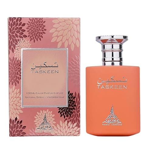 Paris Corner Taskeen Peach Tea Perfume Edp 3.4 Fl Oz - Fruity Unisex Fragrance for Men and Women - Image 1