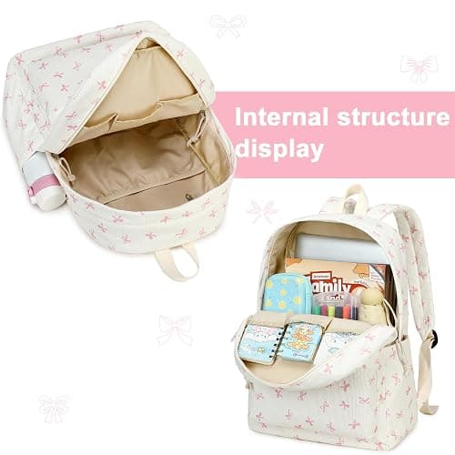 LEDAOU Backpack for Girls School Bag Kids Bookbag Teen Backpack Set Daypack with Lunch Bag and Pencil Case | Kids, Bookbag, Daypack, with Lunch Bag, and Pencil Case thumbnail 6