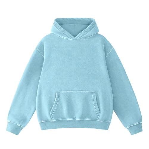 Dnzzs Acid Wash Hoodie for Womens Pullover Oversized Women's Fashion Hoodies & Sweatshirts Vintage Sweatshirt Heavyweight - Image 1