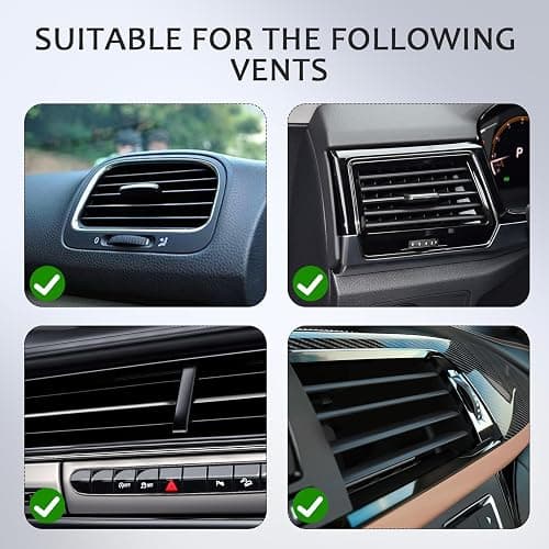 2PCS Beach Car Accessories, Crystal Cute Turtle Air Fresheners Diffuser Vent Clip, Bling Tortoise Car Air Vent Clips, Comes with 2 PCS Black Cars Air Vent Clips(Blue) thumbnail 3