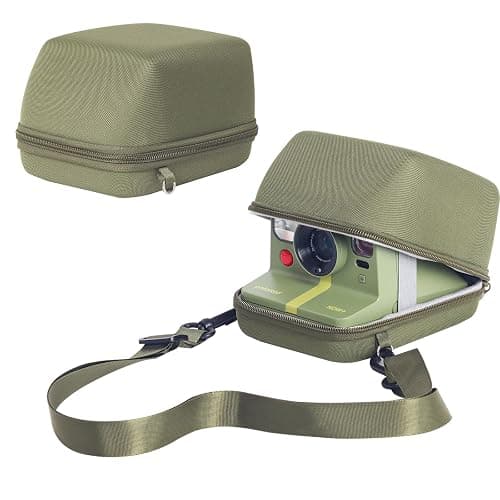 WOGOZAN Camera Case for Polaroid Now/Now+/I-Type/Flip Instant Camera, Green | Protective Case for Polaroid Now 2nd/3rd, Now+ Gen 2/3rd, I-Type, OneStep Camera, Hard Shell Case, Shoulder Strap, No Camera - Image 1
