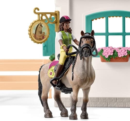 Schleich Horse Club - 85 PC Tack Room Stable Extension Toy Playset with Rider Sarah Action Figure, Horse Figurine and Accessories for Girls and Boys - Interactive, Realistic Kids Toys Ages 5+ | 42591 thumbnail 6