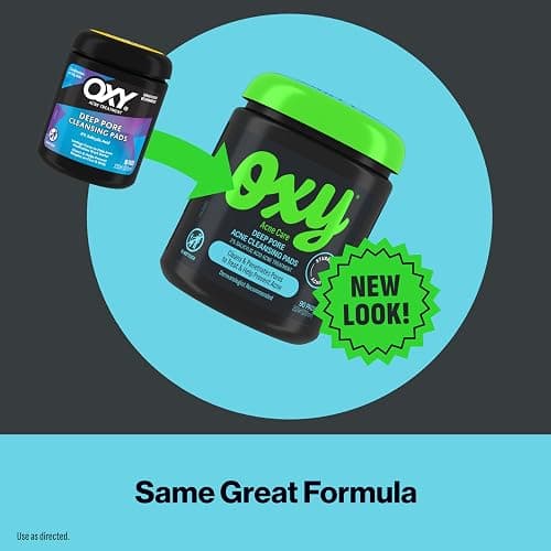 Oxy Deep Pore Acne Facial Cleansing Pads, Maximum Strength 2% Salicylic Acid Stubborn Acne Treatment, Fights Breakouts, Exfoliates, Unclogs Pores, Treats Blackheads, Dermatologist Recommended, 90 Pads thumbnail 6