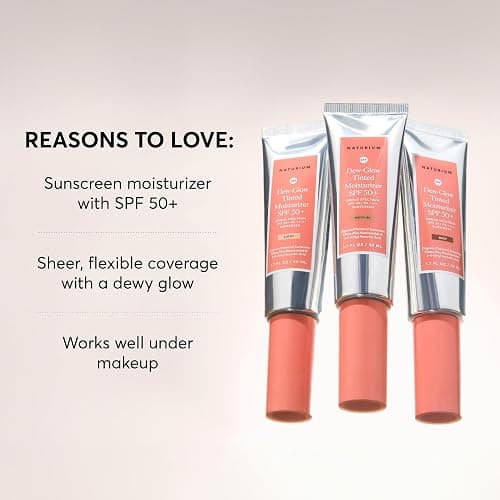 Naturium Dew-Glow Tinted Moisturizer SPF 50+ Light, Daily Moisturizing Sunscreen & Face Primer with Tint, Skin Protector with Dewy Finish, 1.7 oz thumbnail 2