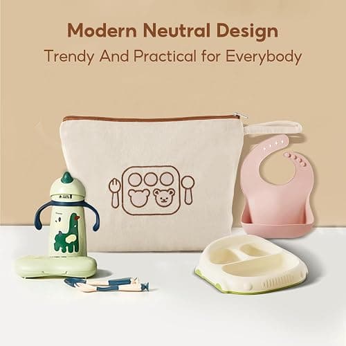 Mini Nomad 7PCs Diaper Bag Organizer Pouches for Baby Kids Travel Essential Storage, Large Waterproof and Zipped Baby Packing Cubes thumbnail 7
