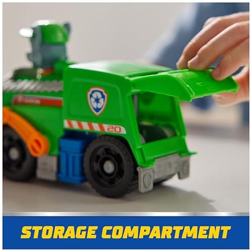 Paw Patrol, Rocky’s Recycle Truck, Toy Vehicle with Collectible Action Figure, Sustainably Minded Kids Toys for Boys & Girls Ages 3 and Up thumbnail 5