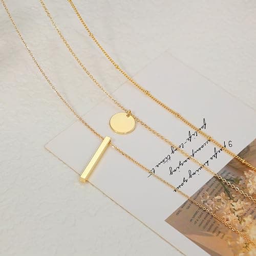 Picuzzy 14K Gold Plated Layered Necklaces for Women Trendy, Stackable Dainty Gold Plated Chain Necklace Layering Beach Cute Fashion Pendant Choker Necklaces Jewelry Set Gifts for Women thumbnail 6